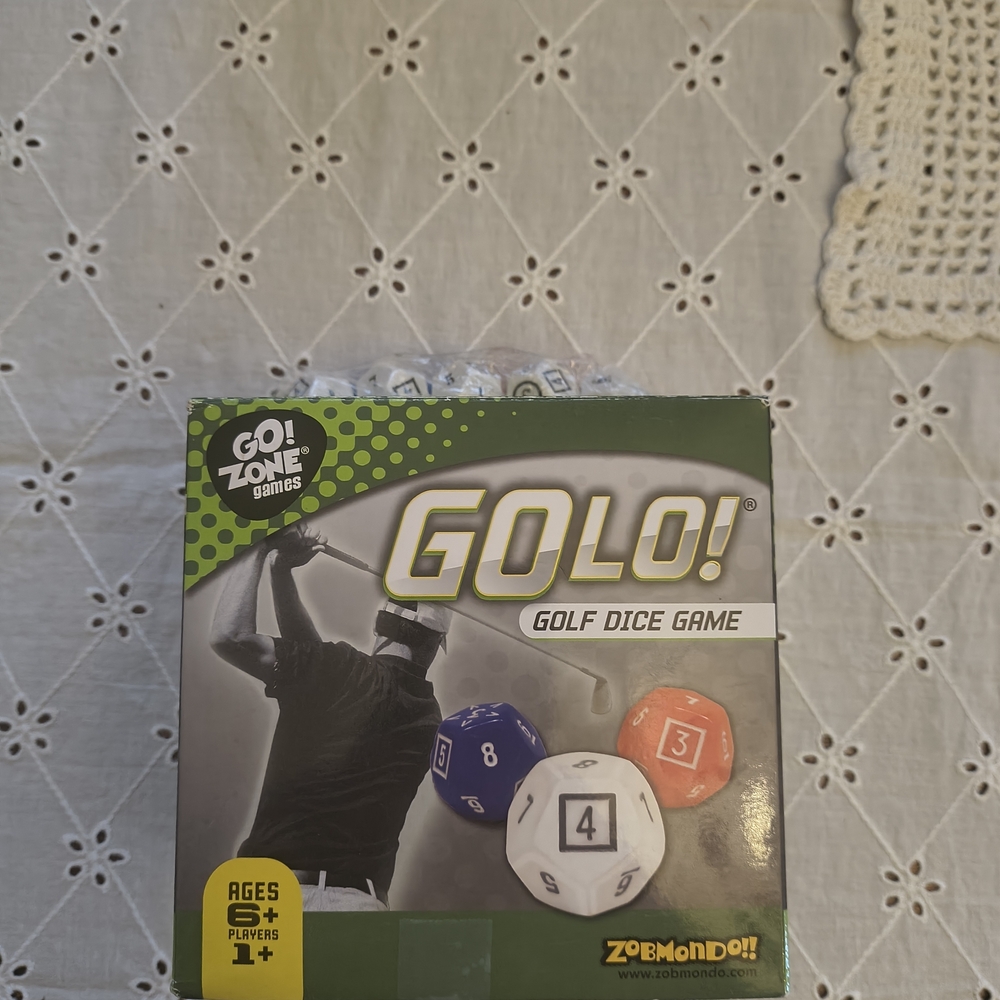GOLO! Golf Dice Game by - Green, White, Red, Blue